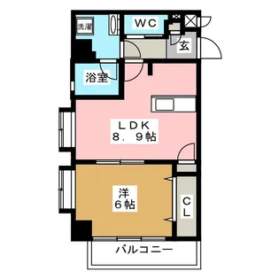 リビナ奥村ドゥー【3階】の間取り