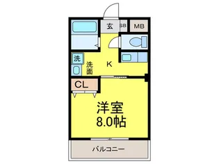 ベルフォ-レ【3階】の間取り