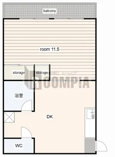 桜通コーポ【2階】の間取り