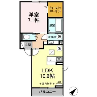 トリア テュラー【1階】の間取り
