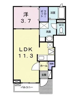 ベル ソレイユ【1階】の間取り