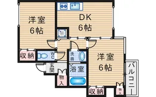 ヴェルディ豊中【4階】の間取り