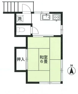 ナカムラ荘【2階】の間取り