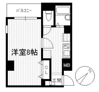 ブロッサムコート文京【2階】の間取り
