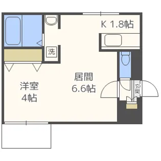 ル・ノール弐番館【4階】の間取り