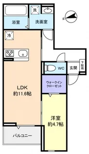D-SOLACE津田沼II【3階】の間取り