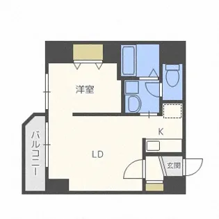 レジデンスタワー札幌【4階】の間取り