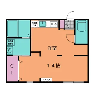 ミユキパレス【1階】の間取り