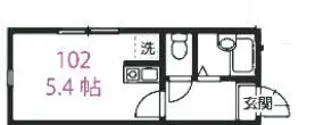 シャンテ篠崎【1階】の間取り