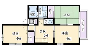 ブランドミール広田II【1階】の間取り
