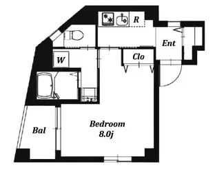 b’CASA Lazo Fujisaki【5階】の間取り