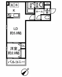 さくら6番館【1階】の間取り