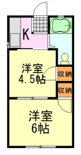 ル・ショコラ宮崎町【1階】の間取り