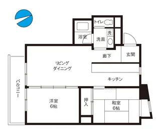 ハウス小川【2階】の間取り
