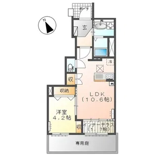 エヌ メゾン【1階】の間取り