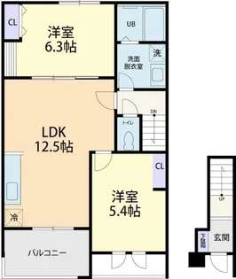 Tiara【2階】の間取り