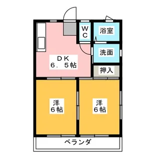 コーポ淀平【2階】の間取り