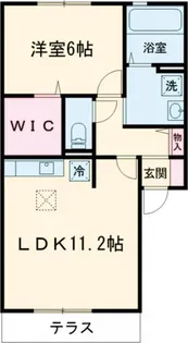 タスカータソルテB【1階】の間取り
