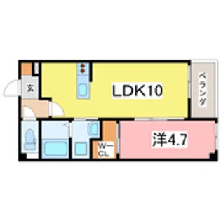 S.K.レジデンス成和【2階】の間取り