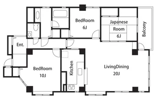 松濤Kマンション【1階】の間取り