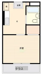 コーポカネイ第2【1階】の間取り
