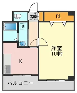 クロート第6【3階】の間取り