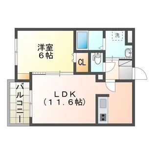 マヌカータ・メイ【1階】の間取り
