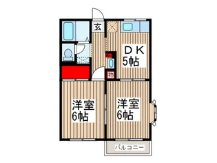 ピレネー東浦和【1階】の間取り