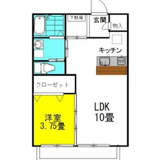 ラフォンテ・プレリュード【1階】の間取り