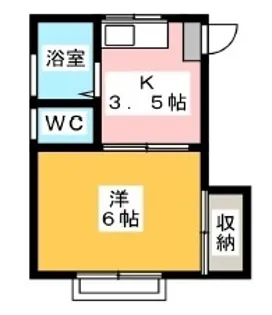 コーポ富士苑【2階】の間取り