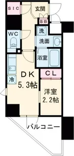 ラティエラ都立大学【3階】の間取り