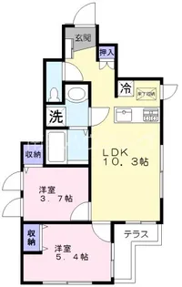 N-WEST【1階】の間取り