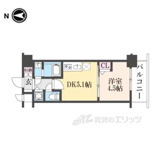 CRESTTAPP京都太秦天神川DEX2【3階】の間取り