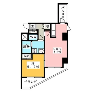 River South Kawasaki【9階】の間取り