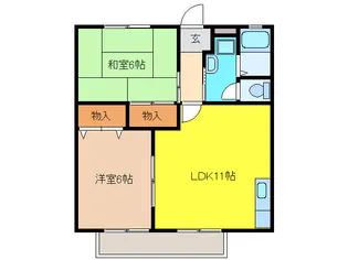 ボヌール【2階】の間取り