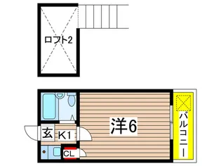 ガヴァナ-ズア-ムスC【2階】の間取り