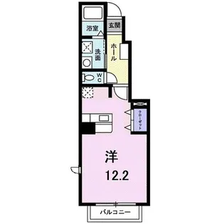 シャルマン・メゾンA【1階】の間取り