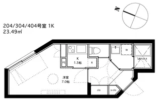 スペックレジデンス上野毛ヒルズ【3階】の間取り