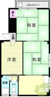 ミノルマンション東館【3階】の間取り