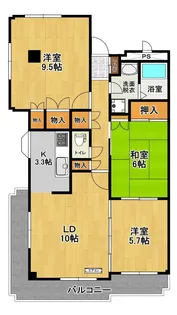 アネックス郡山【3階】の間取り