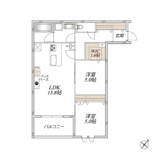リュウ参番館【2階】の間取り