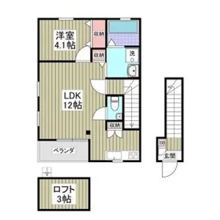 DIAMOND HEAD【2階】の間取り