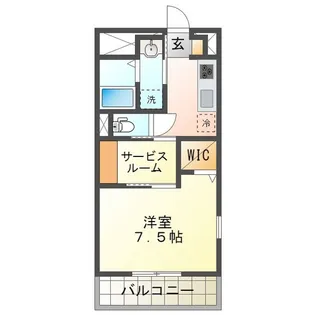 ロイヤルグランコートII【1階】の間取り