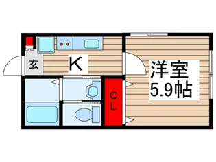 大和田ステーションハイツ【2階】の間取り