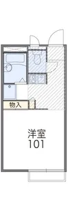 レオパレスせせらぎ【2階】の間取り