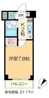 シティハイツ新小岩【3階】の間取り