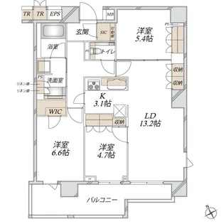 アトラス文京安藤坂【5階】の間取り