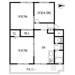 サンシャインハイネ【1階】の間取り