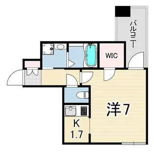 ファーストフィオーレ神戸トランキーロ【3階】の間取り