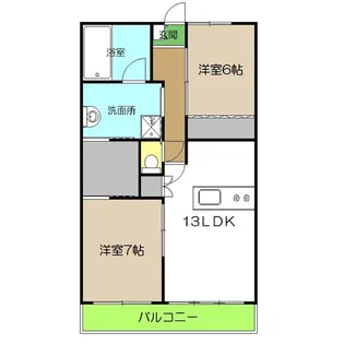 サーパス高須中央【4階】の間取り